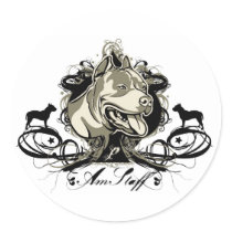 American Staffordshire Terrier Stickers