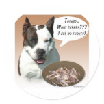 American Staffordshire Terrier Turkey Round Sticker