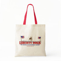 American Staffordshire with Flags Tote Bag