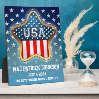 American Star Display Plaque