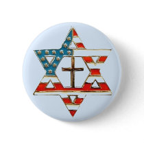 American Star of David With Cross Pin