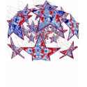 American Tie-Dyed Stars - t-shirts by samack American Tie-Dyed Stars - t-shirts