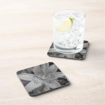 American Tiger Lily (Black & White) Coasters