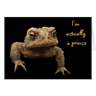 American Toad Valentine Greeting Card