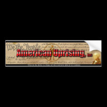 American Uprising Supporters Bumper Sticker bumper stickers