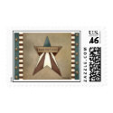American US Patriotic Star by Trina Clark postage