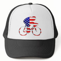 American USA Cycling Cyclists Bicycle Gear hats by Funkart American USA Cycling Cyclists Bicycle Gear hats
