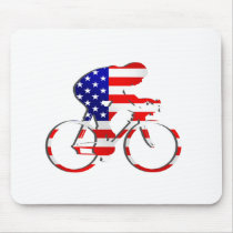 American USA Cycling Cyclists Bicycle Gear mousepads