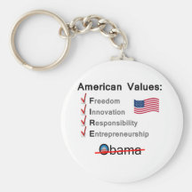 American Values: Fire Obama! Key Chains