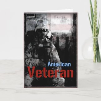 American Veteran Military Greeting Card