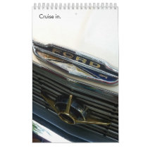 American Vintage Car Detail Photography Wall Calendars