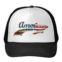 american, design, grunge, ancient, american vintage, spirit, the USA, the United States, Trucker Hat with custom graphic design
