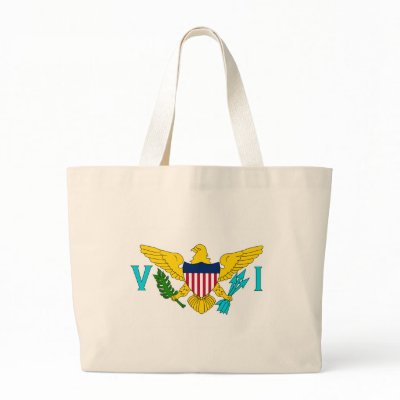 American Virgin Islands VI Tote Bag by tflags