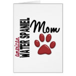 American Water Spaniel Mom 2 Greeting Cards