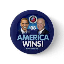 AMERICAN WINS Button by samappleby AMERICAN WINS Button