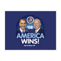 AMERICAN WINS Postcard