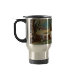 American Winter Life Christmas Scene Mugs