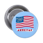 American with American Flag Products Button