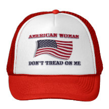 American Woman Don't Tread On Me Mesh Hat