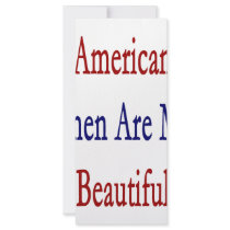 American Women Are More Beautiful rack cards