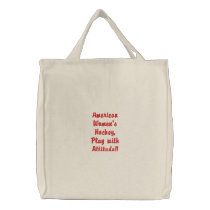 American Women's Hockey Embroidered Bag embroidered bags