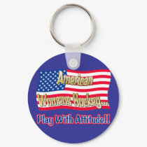 American Womens Hockey Keychain by Hockey_crazee American Womens Hockey Keychain