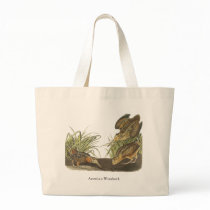 American Woodcock, John Audubon Print Canvas Bag