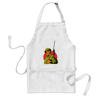 American world war two soldier army apron by uniformed_personnel