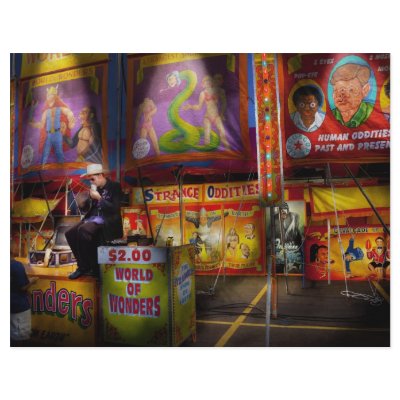 Americana - Carnival - Strange Oddities Custom Flyer by suburbanscenes
