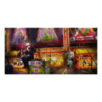 Americana - Carnival - Strange Oddities Personalized Photo Card