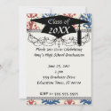 americana damask graduation