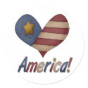 Americana Heart stickers by robynsnest Americana Heart stickers