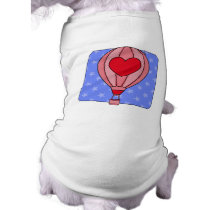 Americana Hot Air Balloon Red White Blue pet clothing