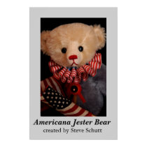 Americana Jester Bear   posters