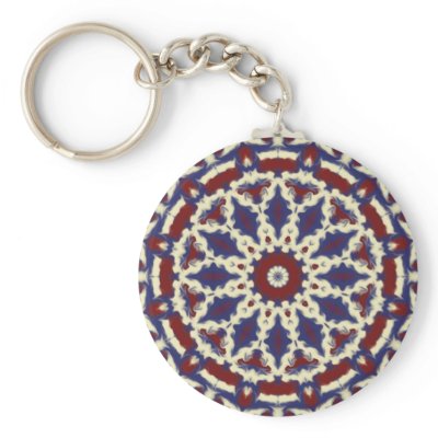 Americana Kaleidoscope Keychains by kalos_eidos