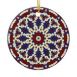 Americana Kaleidoscope Christmas Tree Ornament