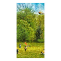 Americana - Let's go fly a kite Personalized Photo Card