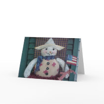 Americana Snow Girl cards