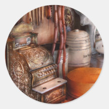 Americana - Store - The old Deli Round Sticker