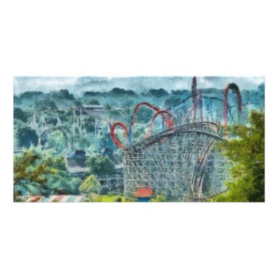Americana - The thrill ride Photo Card Template by suburbanscenes