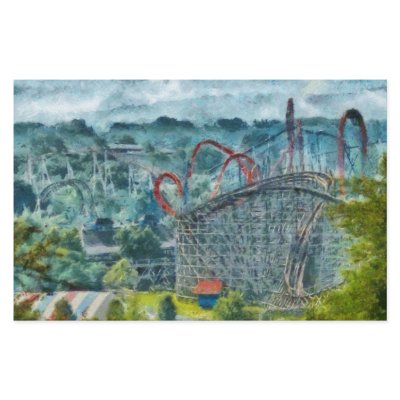 Americana - The thrill ride Stationery Paper by suburbanscenes