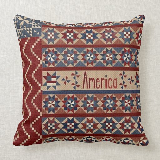 "Americana" THROW PILLOW Zazzle