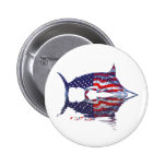 AmericanFlag Marlin by FishTs.com Button