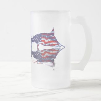 AmericanFlag Marlin by FishTs.com Coffee Mugs