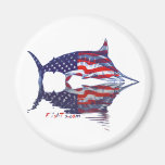 AmericanFlag Marlin by FishTs.com Magnets