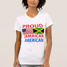 Americano jamaicano orgulloso camisetas
