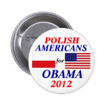 Americanos polacos para Obama Pins