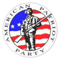 AmericanPatriotPartyNEW200C Round Stickers