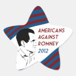 Americans Against Romney Star Sticker