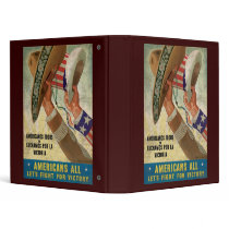 Americans All Let's Fight For Victory Binders